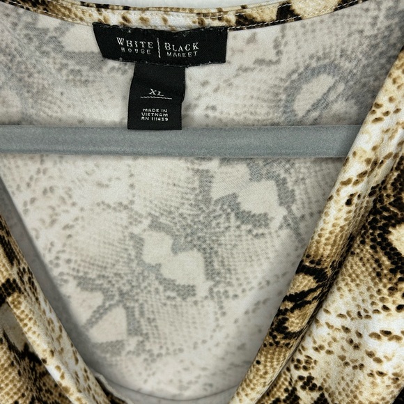 WHBM Python print blouse - Picture 3 of 7